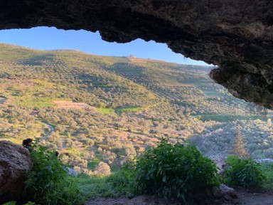 The green hills of my Village Anza, West Bank.